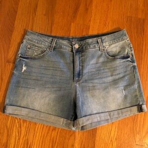 Time and Tru Light Blue Jean Shorts